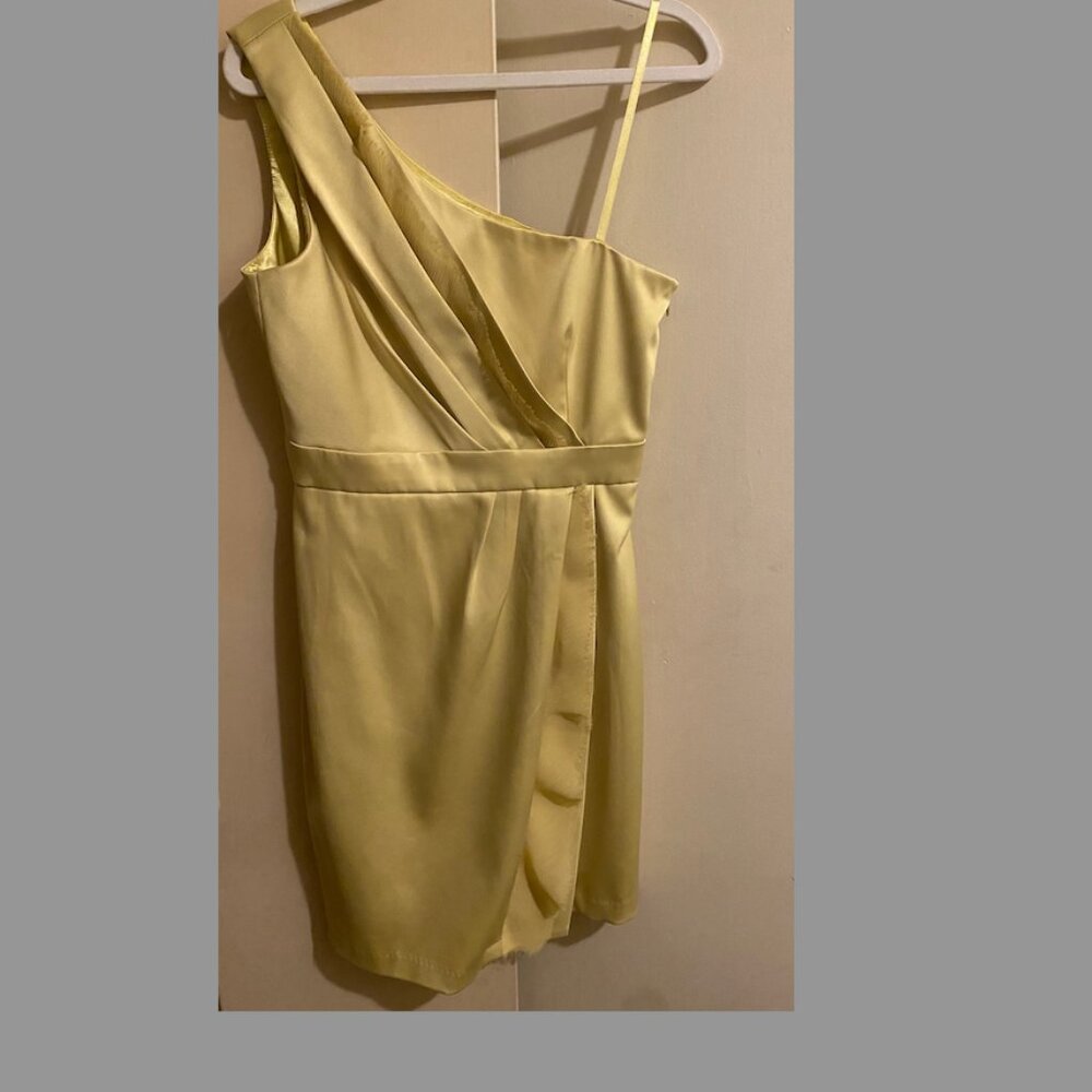 Max & Cleo yellow midi dress Size 6